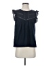 Point Sur 100% Cotton Blue Teal Sleeveless Blouse Size S - photo 1
