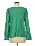 Ann Taylor LOFT Green Long Sleeve Blouse Size M - photo 2