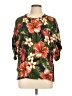 FOR DAYS 100% Viscose Black Short Sleeve Blouse Size L - photo 1