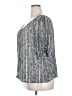 Dana Buchman 100% Polyester Silver 3/4 Sleeve Top Size 2X - photo 5