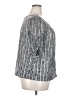 Dana Buchman 100% Polyester Silver 3/4 Sleeve Top Size 2X - photo 4