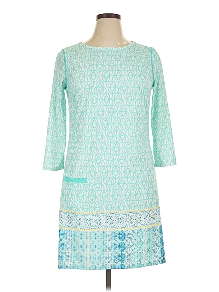 Pre-owned Cabana Life Casual Dress In Teal