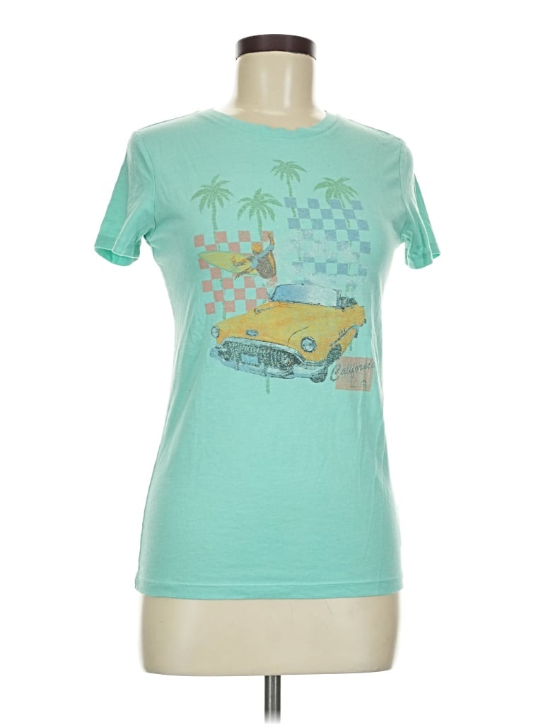 Pre-owned Aéropostale Short Sleeve T-shirt In Teal