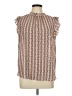 Ann Taylor LOFT 100% Polyester Brown Sleeveless Blouse Size L - photo 1