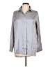 Timing Houndstooth Blue Long Sleeve Blouse Size L - photo 1