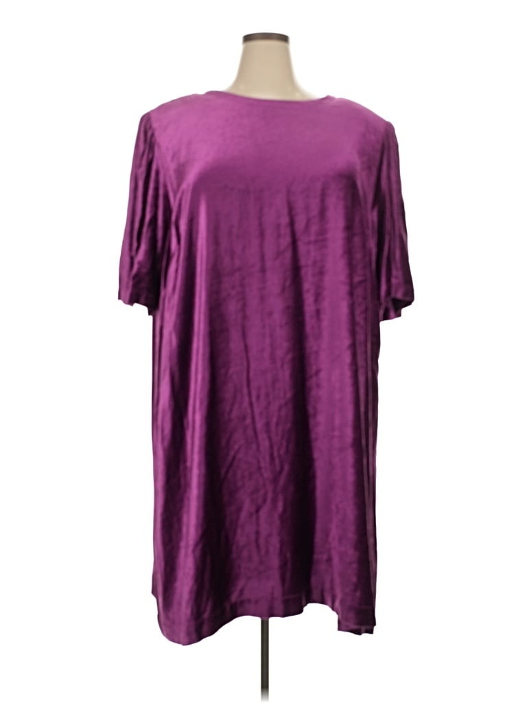 Pre-owned Jjill Casual Dress In Purple