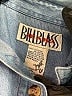 Bill Blass 100% Cotton Hearts Blue Denim Jacket Size M - photo 6