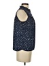J.Crew 100% Polyester Blue Sleeveless Blouse Size XS - photo 4