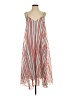 Milly 100% Polyester Stripes Red Casual Dress Size P (petite) - photo 1