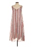 Milly 100% Polyester Stripes Red Casual Dress Size P (petite) - photo 2