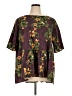 Merlette Burgundy Brown Short Sleeve Blouse Size XL - photo 1