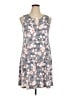 Espresso Floral Gray Casual Dress Size XL - photo 1