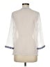 Lucky Brand 100% Polyester White 3/4 Sleeve Blouse Size M - photo 2