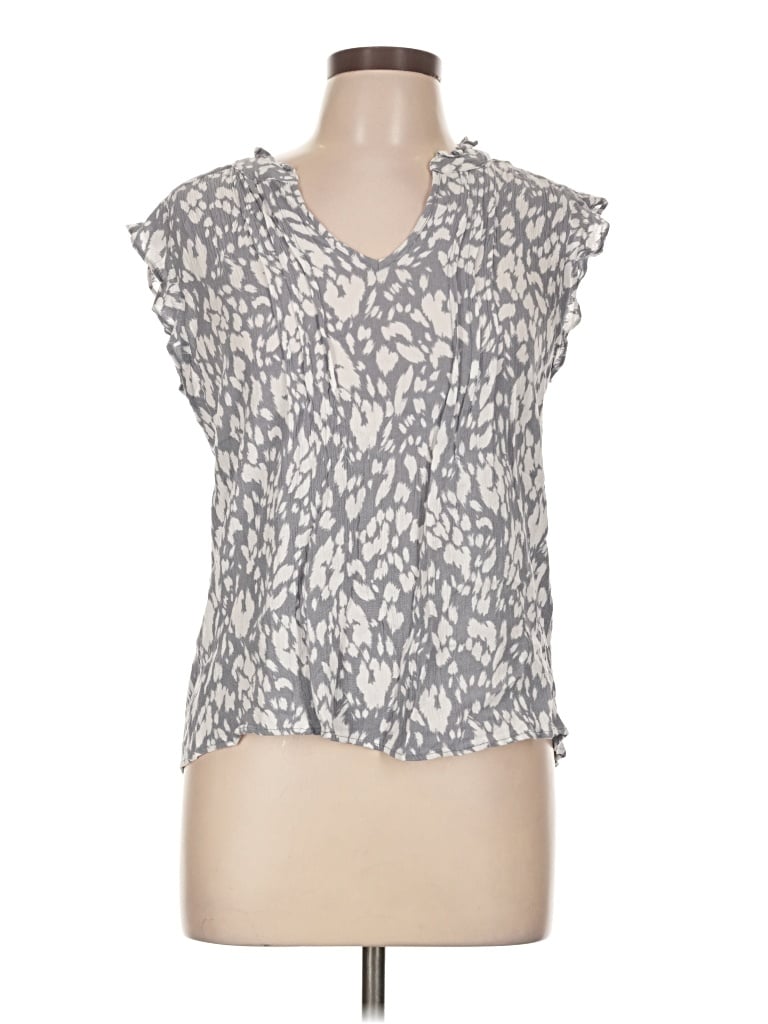 Pre-owned Fun2fun Sleeveless Blouse In Gray