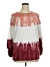 New Directions Tie-dye Burgundy Sweatshirt Size XL - photo 1