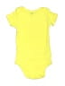 Carter's 100% Cotton Solid Yellow Short Sleeve Onesie 6-9 MO / 9 MO - photo 1