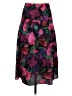 J.Crew 100% Polyester Floral Purple Formal Skirt Size XXS - photo 1