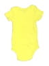 Carter's 100% Cotton Solid Yellow Short Sleeve Onesie 6-9 MO / 9 MO - photo 2