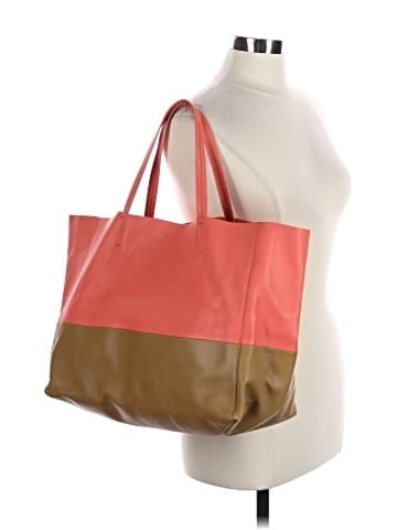 Céline Lambskin Leather Horizontal Cabas Tote (view 2)