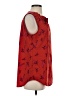 CAbi 100% Polyester Red Sleeveless Blouse Size S - photo 4