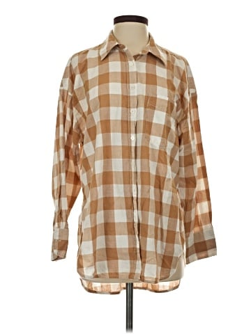 Maeve by Anthropologie 3/4 Sleeve Button-Down Shirt (view 1)