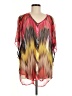 Komarov 100% Polyester Red Short Sleeve Blouse Size Med (2) - photo 1