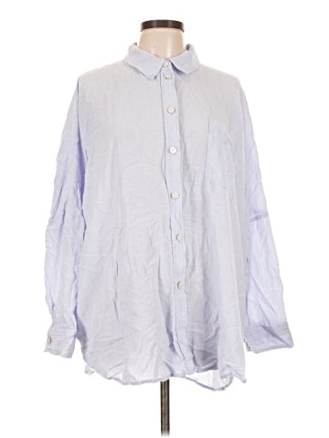 American Eagle Outfitters Long Sleeve Button-Down Shirt (view 1)