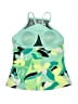ZeroXposur Print Green Swimsuit Top Size M - photo 2