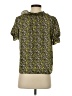 J.Crew 100% Polyester Green Short Sleeve Blouse Size XS - photo 2