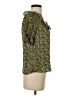 J.Crew 100% Polyester Green Short Sleeve Blouse Size XS - photo 4