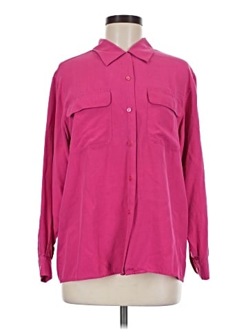 Anna and Frank Long Sleeve Silk Top (view 1)