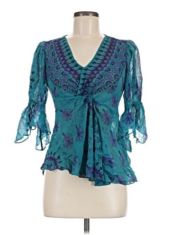 Nanette Lepore 3/4 Sleeve Silk Top (view 1)