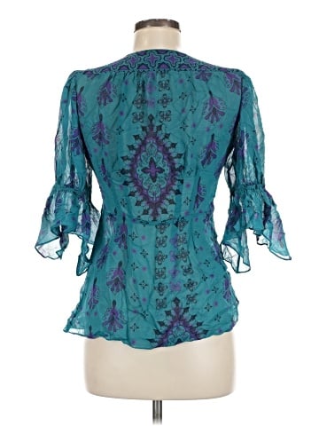 Nanette Lepore 3/4 Sleeve Silk Top (view 2)