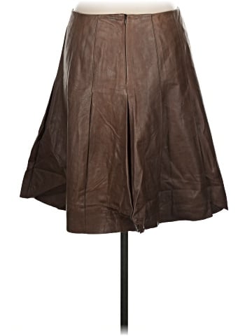 Lafayette 148 New York Leather Skirt (view 2)