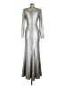Eliza J Metallic Silver Cocktail Dress Size 6 - photo 2