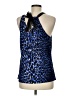 Tahari Blue Sleeveless Blouse Size M (petite) - photo 2