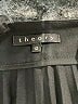 Theory Solid Black Wool Skirt Size 12 - photo 4
