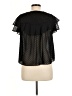 Zara Basic Black Short Sleeve Blouse Size M - photo 2