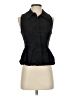 Zara Black Sleeveless Button-Down Shirt Size XS - photo 1