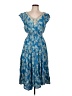 Chadwicks Paisley Blue Casual Dress Size L (petite) - photo 1