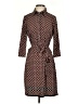 Max Studio Print Brown Casual Dress Size S - photo 1