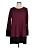 Alfani Color Block Burgundy Pullover Sweater Size M - photo 1