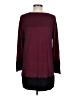 Alfani Color Block Burgundy Pullover Sweater Size M - photo 2