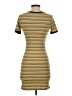Bear Dance Stripes Yellow Casual Dress Size S - photo 2