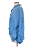 Maven West 100% Cupro Blue Long Sleeve Blouse Size L - photo 5