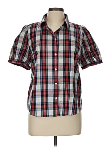 J.Crew Factory Store Short Sleeve Button-Down Shirt (view 1)