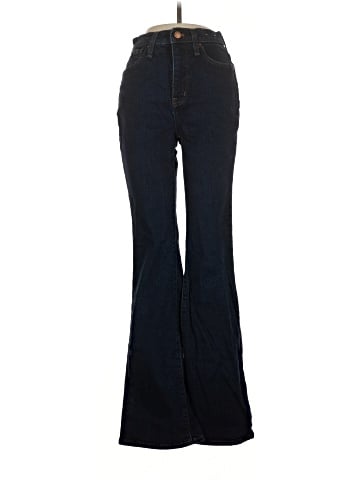 Madewell Skinny Flare Jeans in Rinse Wash (view 1)