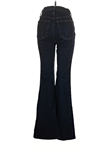 Madewell Skinny Flare Jeans in Rinse Wash (view 2)