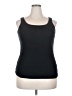 Avenue 100% Cotton Black Tank Top Size 18 Plus - photo 1