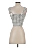 Bishop + Young 100% Polyester Chevron-herringbone Gray Sleeveless Blouse Size XS - photo 2